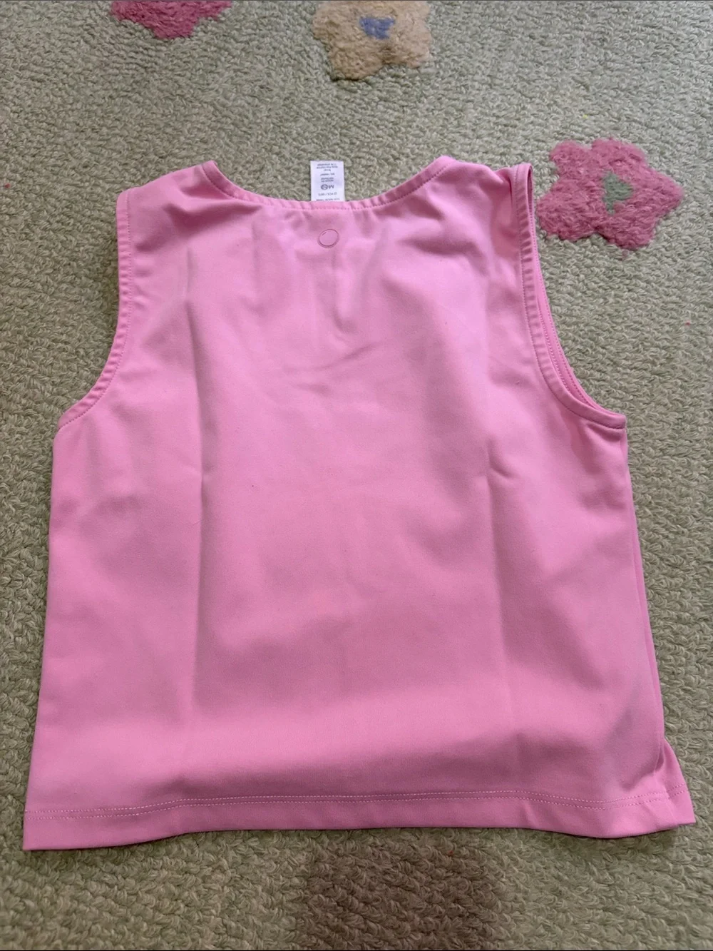 Girls Pink Sleeve less Top & Pastel Watercolor Skort Set